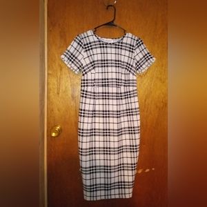 NWT Size Small Motherhood Maternity Black & White Knit Dress
